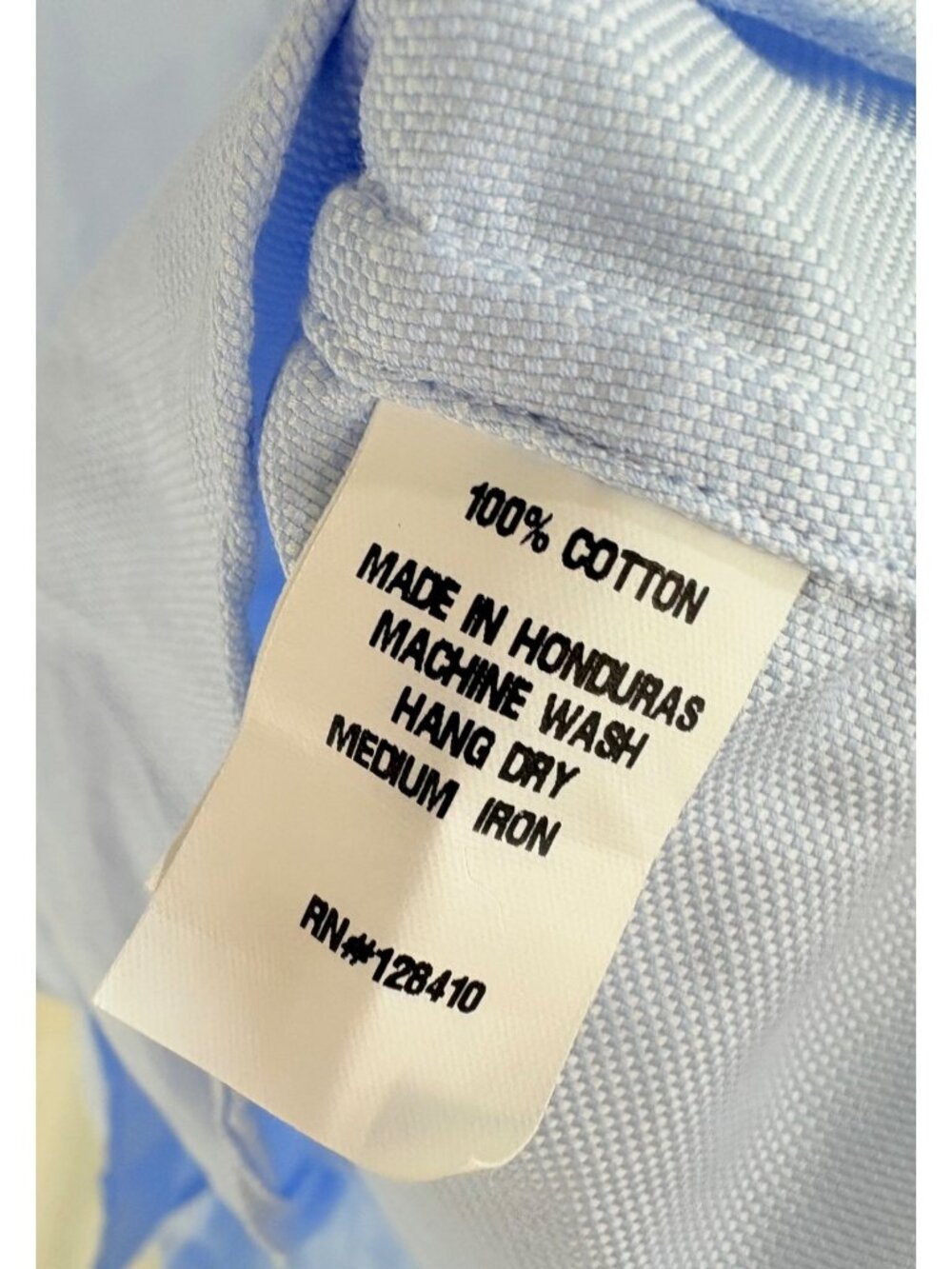 Ann Mashburn Icon Spread Shirt Sz M Sky Blue Roxford Oxford Button Down - Picture 7 of 12
